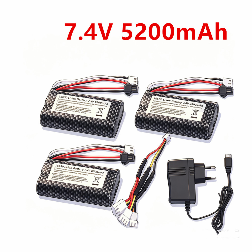 Drone Rc Boat - 7.4V 5200mAh Li-ion Battery 18650 SM
