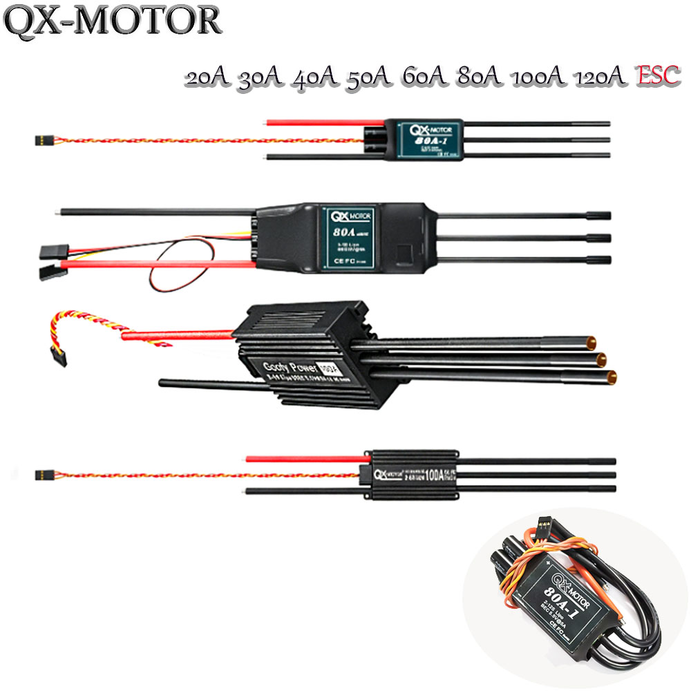 Drone Helicopter Rc - 20A-120A Brushless ESC Speed Controller Compatible