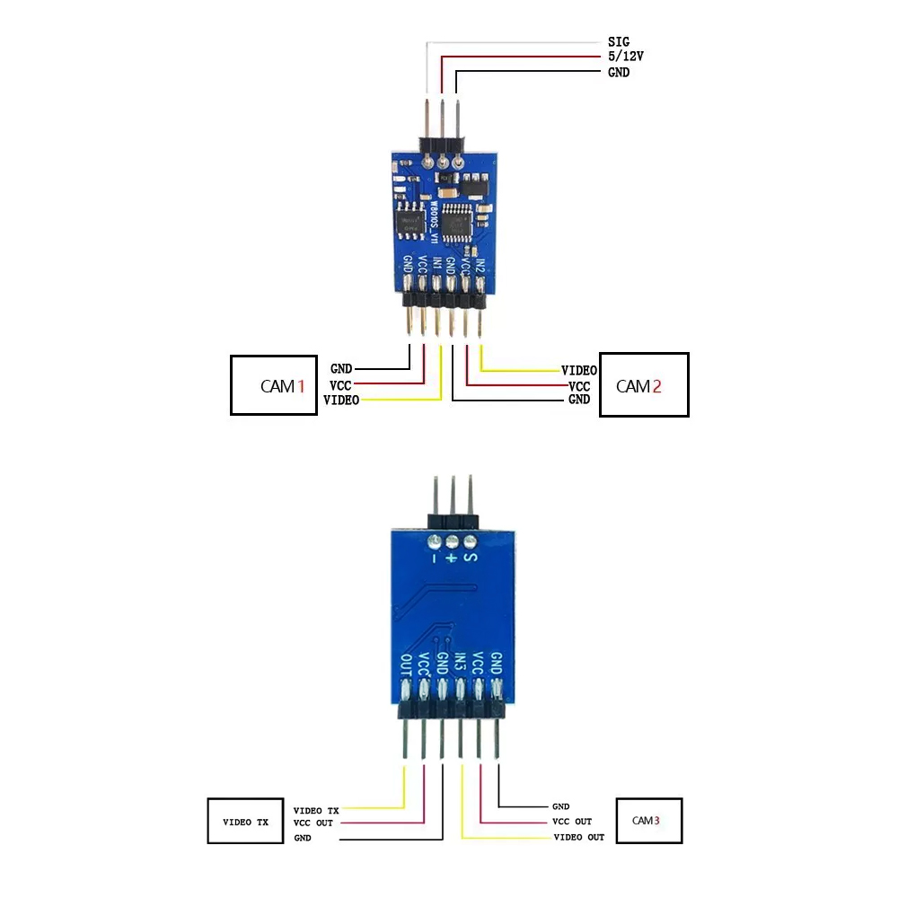 5.8G 3 Channel Video Switcher  - Drone Rc2 ulasan dan harga