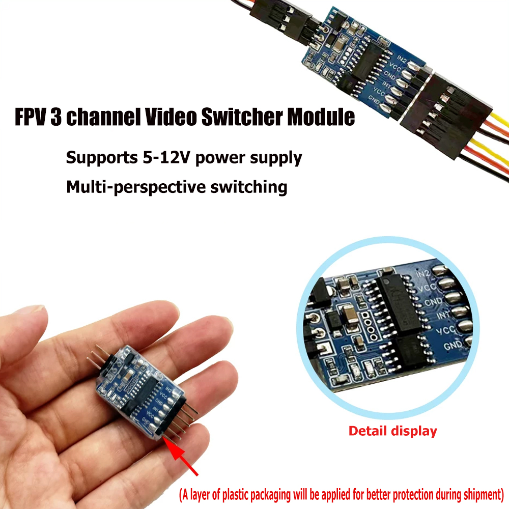 5.8G 3 Channel Video Switcher  - Drone Rc2 ulasan dan harga