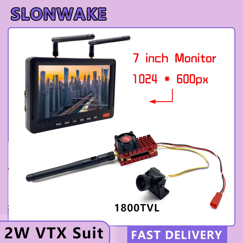 SLONWAKE 5.8G 2W VTX FPV 1800T - Drone Rc Board ulasan dan harga