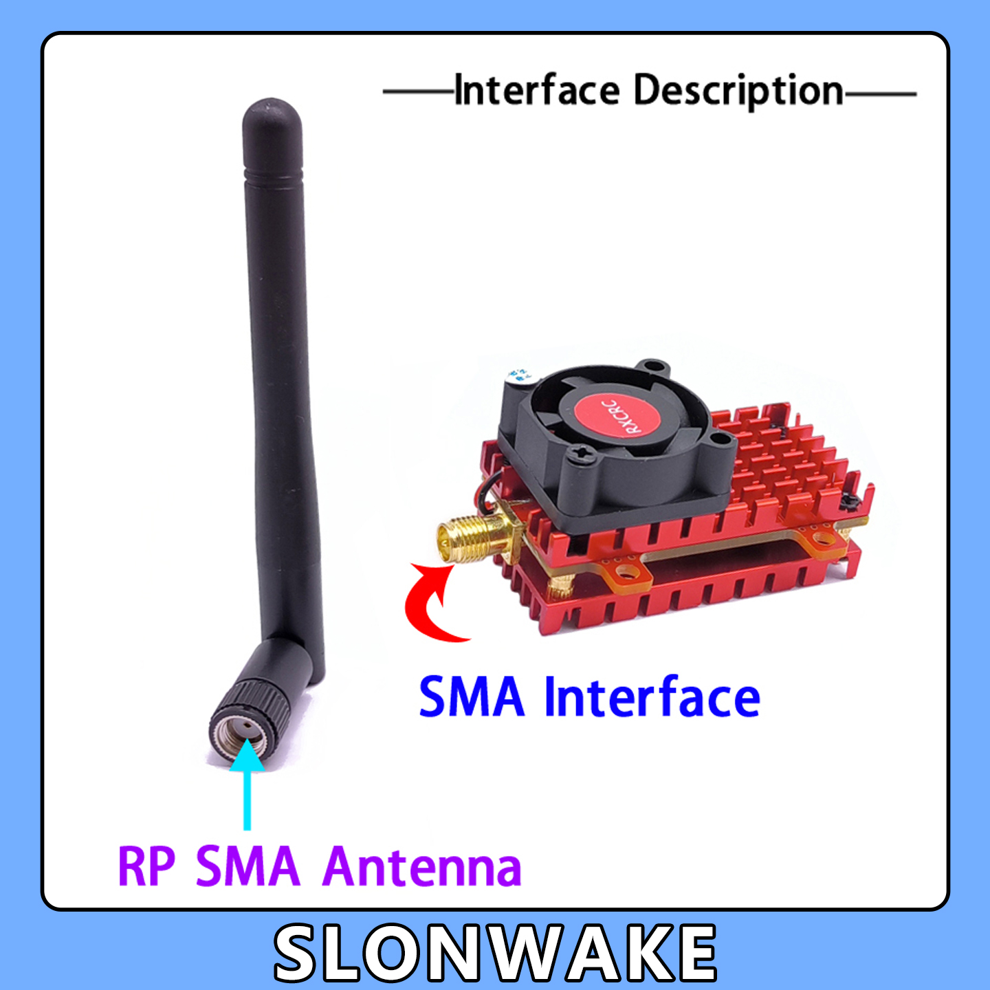 SLONWAKE 5.8G 2W VTX FPV 1800T - Drone Rc Board ulasan dan harga