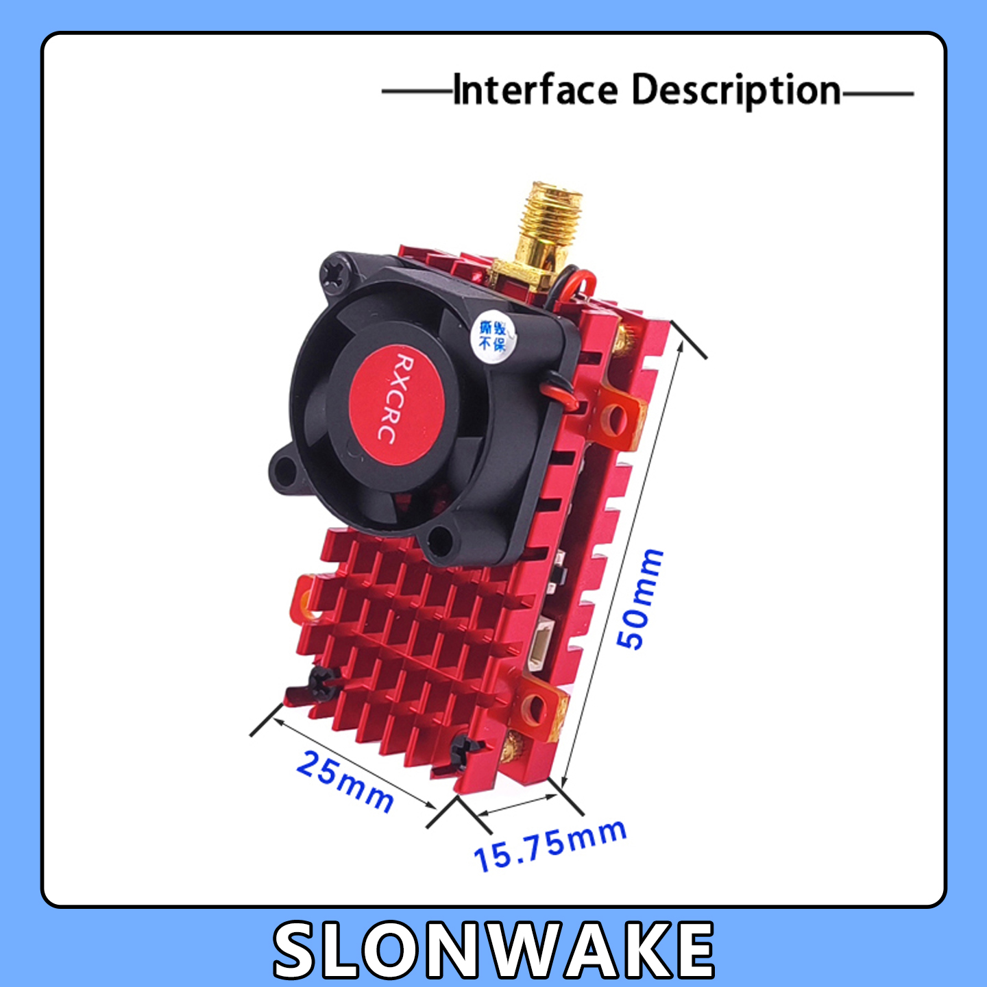 SLONWAKE 5.8G 2W VTX FPV 1800T - Drone Rc Board ulasan dan harga