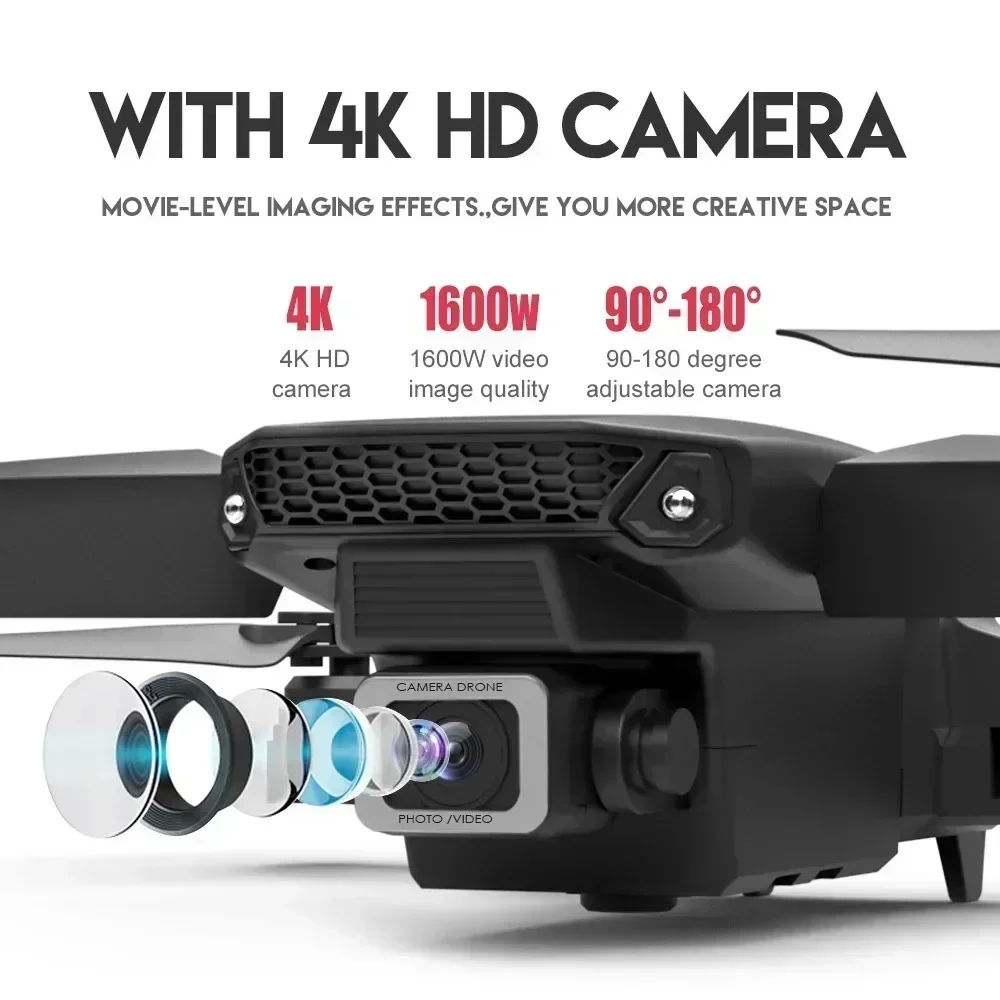 E88 Pro WIFI FPV Drone Wide An - Drone Rc Pro ulasan dan harga