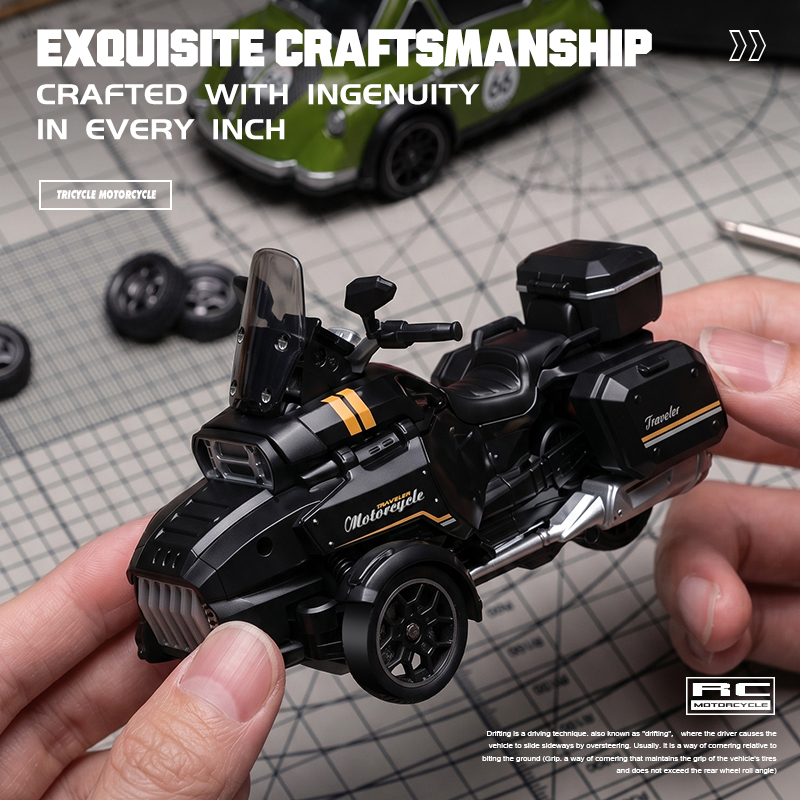 1:43 RC Drift Three-Wheeled Mo - Drone Or Rc Car ulasan dan harga