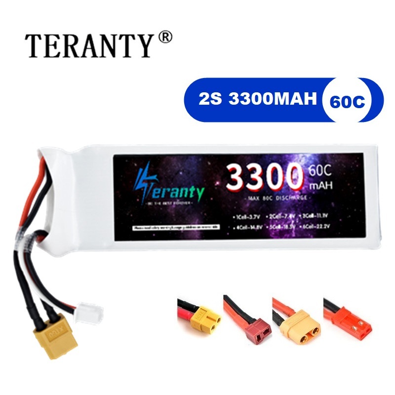 2S 7.4V LiPo Battery 3300mAh 6 - Drone Rc Boat ulasan dan harga