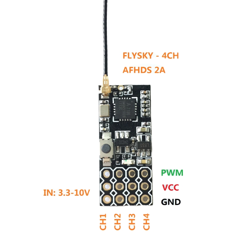 Flysky FS2A Mini Receiver 4CH  - Drone Helicopter Rc ulasan dan harga