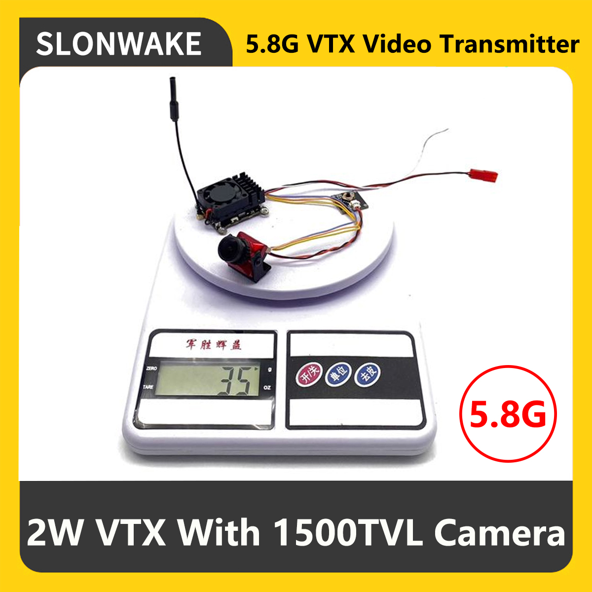SLONWAKE 5.8G 2000mW FPV VTX T - Rc Airplane Drone ulasan dan harga