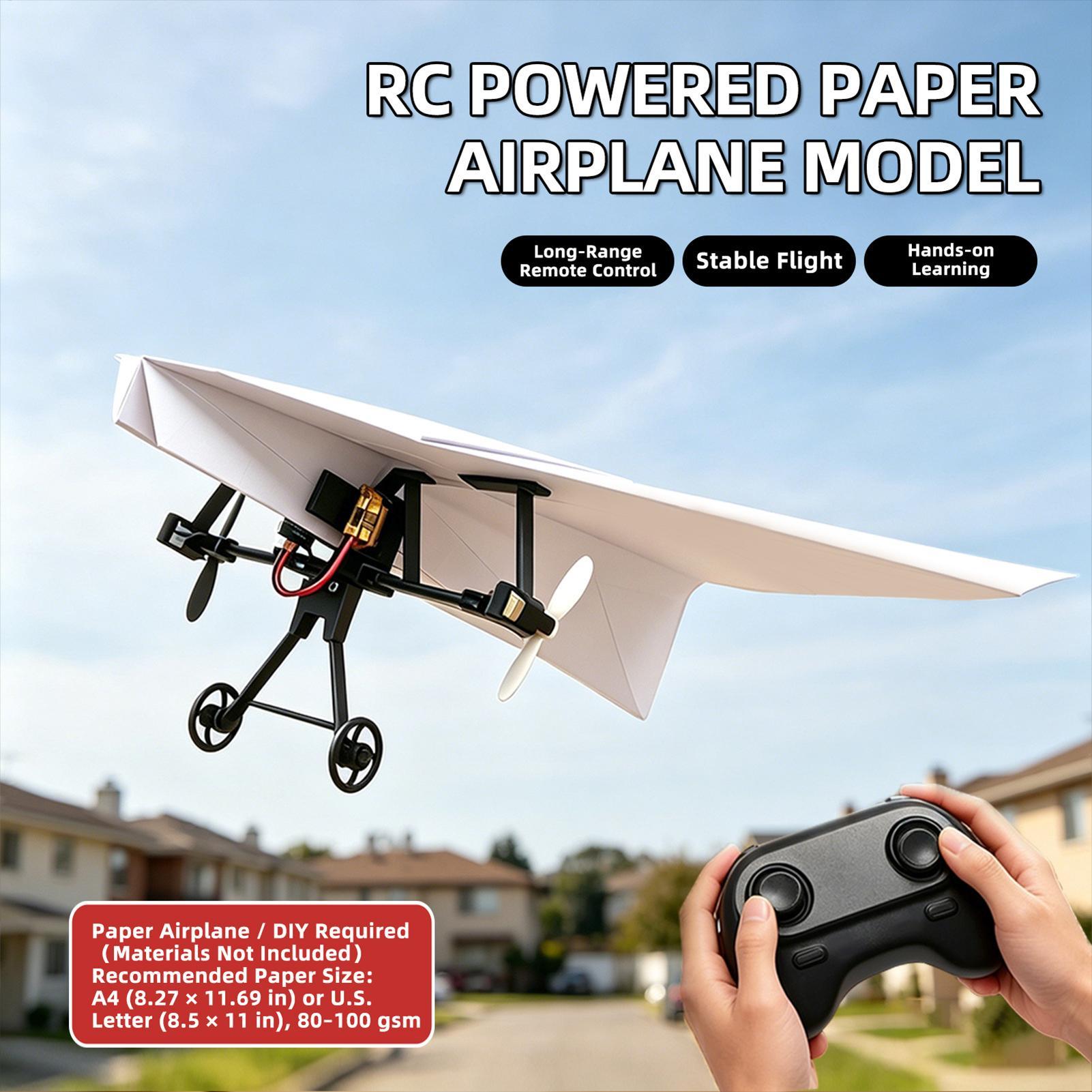 DIY RC Paper Airplane Kit Plan - Flight Controller ulasan dan harga