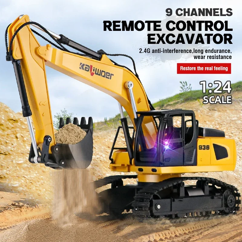 Huina Rc Excavator 1/24 9Ch Re - Drone Or Rc Car ulasan dan harga