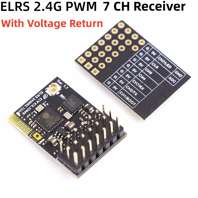 ELRS 2.4G PWM 7CH 6CH CRSF Rec - Drone Rc Boat ulasan dan harga