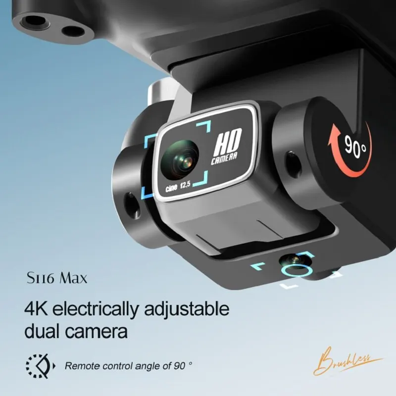 S116 MAX Elf Drone 8K Professi - Drone Rc S116 ulasan dan harga