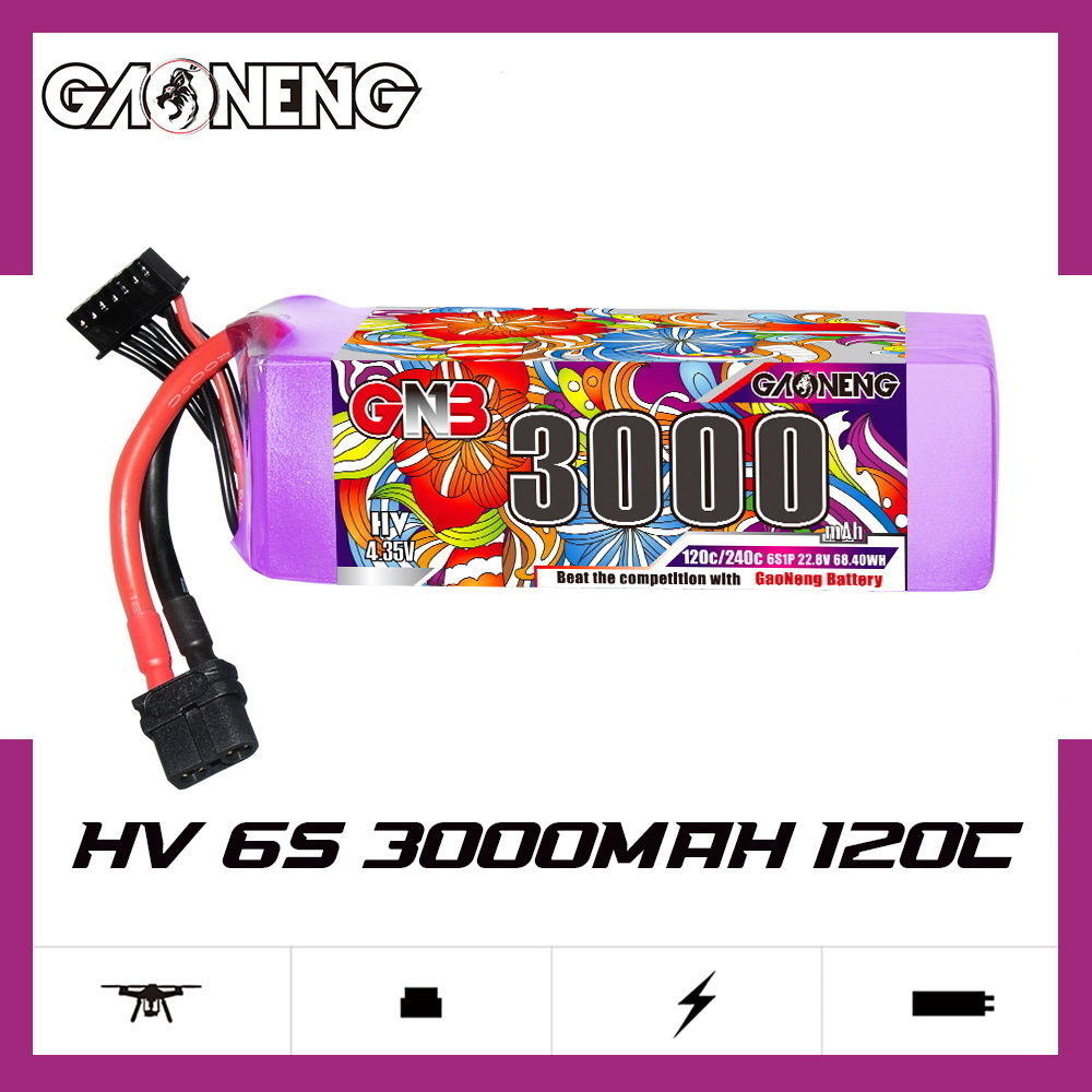 GNB Lipo Battery 6S 22.8V 3000 - Drone Rc Boat ulasan dan harga
