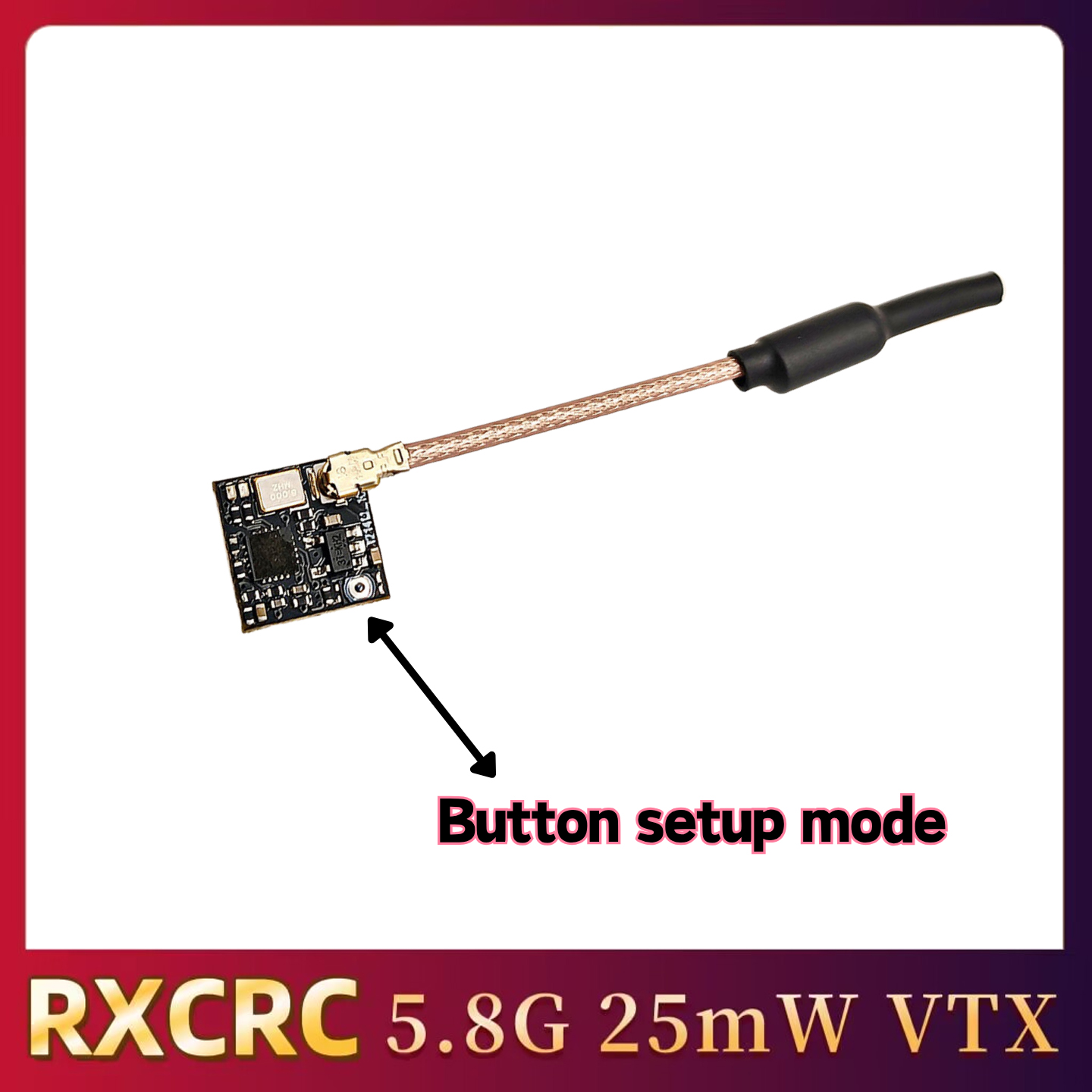 RXCRC 5.8GHz 48CH FPV 25mW Ana - Drone And Car ulasan dan harga